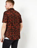 Pure Cotton Palm Print Shirt