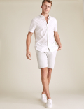 Pure Cotton Geometric Dot Print Shirt