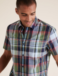 Pure Cotton Checked Shirt