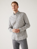 Pure Cotton Gingham Check Oxford Shirt