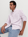 Ultimate Pure Cotton Striped Oxford Shirt