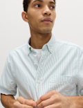 Ultimate Pure Cotton Striped Oxford Shirt