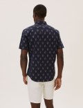 Pure Cotton Ikat Print Shirt