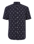 Pure Cotton Ikat Print Shirt