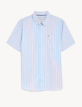 Pure Cotton Striped Oxford Shirt