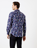 Cotton Bird Print Shirt