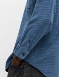 Regular Fit Striped Corduroy Shirt