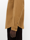 Regular Fit Striped Corduroy Shirt