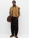 Regular Fit Striped Corduroy Shirt