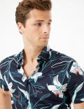 Pure Cotton Floral Shirt