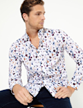 Cotton Watercolour Print Shirt