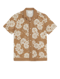 Linen Rich Floral Cuban Collar Shirt