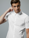 Cotton Rich Shirt with Stretch