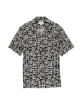 Twill Cuban Collar Shirt