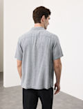 Linen Blend Short Sleeve Shirt