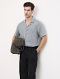 Linen Blend Short Sleeve Shirt