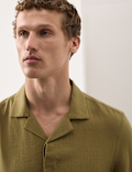 Linen Blend Short Sleeve Shirt