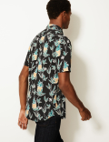 Cotton Rich Pineapple Print Shirt