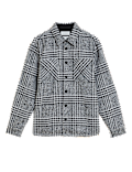 Wool Blend Check Overshirt