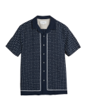 Linen Tencel Border Print Shirt