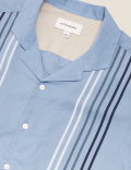 Linen Striped Revere Shirt