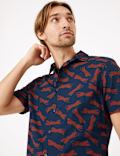 Pure Cotton Tiger Print Shirt