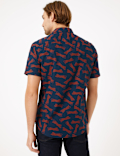 Pure Cotton Tiger Print Shirt