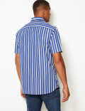 Cotton Striped Relaxed Shirt