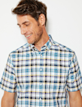 Pure Cotton Checked Shirt