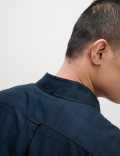 Easy Iron Pure Cotton Textured Shirt