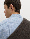 Regular Fit Linen Rich Short Sleeve Shirt