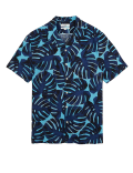 Linen Rich Leaf Print Shirt