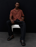 Regular Fit Crinkle Seersucker Shirt