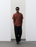 Regular Fit Crinkle Seersucker Shirt
