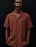 Regular Fit Crinkle Seersucker Shirt
