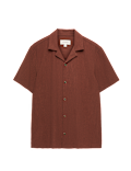 Regular Fit Crinkle Seersucker Shirt