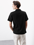 Relaxed Fit Easy Iron Seersucker Shirt