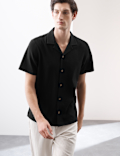 Relaxed Fit Easy Iron Seersucker Shirt