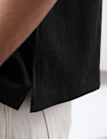 Relaxed Fit Easy Iron Seersucker Shirt