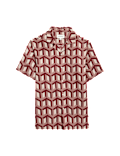 Regular Fit Short Sleeve Geometric Print Shirt