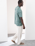 Regular Fit Short Sleeve Cuban Collar Shirt