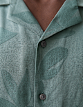 Regular Fit Short Sleeve Cuban Collar Shirt