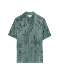 Regular Fit Short Sleeve Cuban Collar Shirt