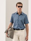 Geometric Print Short Sleeve Shirt