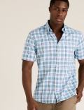 Pure Cotton Check Shirt