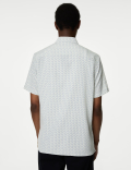 Easy Iron Geometric Print Shirt