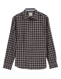 Brushed Cotton Checked Shirt