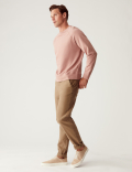 Pure Cotton Raglan Crew Neck Sweatshirt