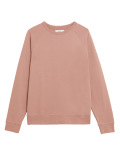Pure Cotton Raglan Crew Neck Sweatshirt