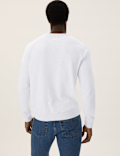 Pure Cotton Raglan Crew Neck Sweatshirt